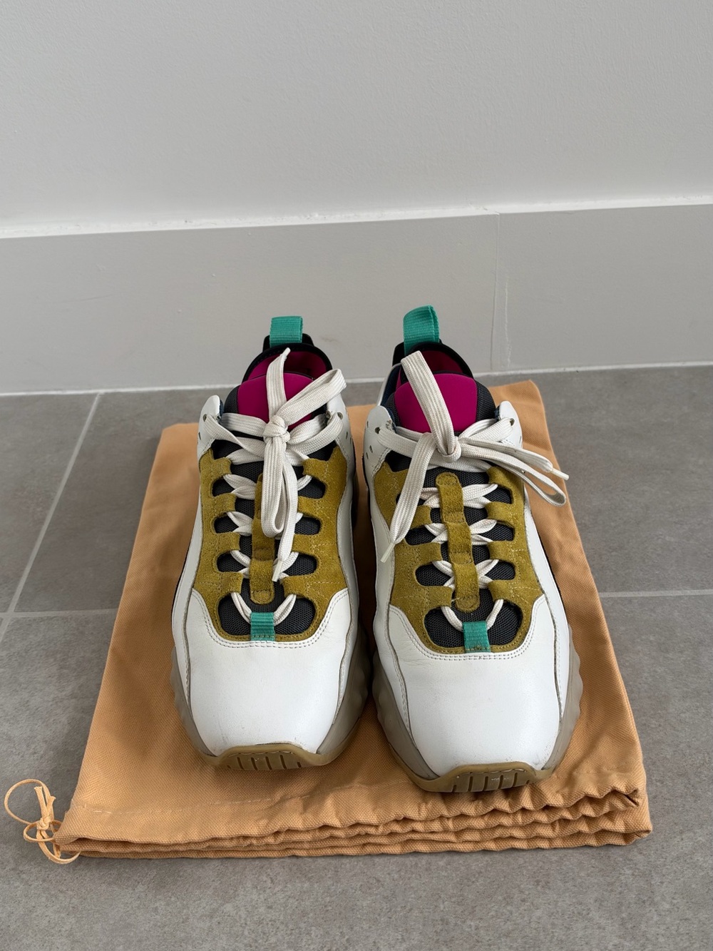 Acne Multicolor Mens sneakers with Box and dust bags